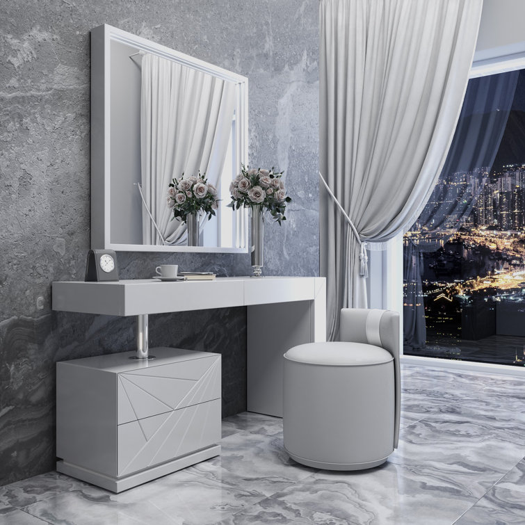 Ivy Bronx Avaiyah Dressing Table Set with Mirror Wayfair.ie